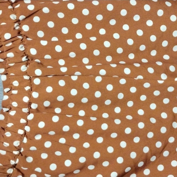 SANCTUARY Shorts Polka Dots Button Front Pockets Size L - Picture 7 of 9